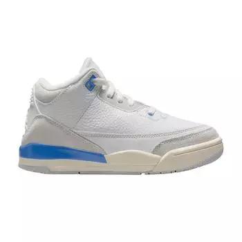 Кроссовки Air Jordan 3 Retro PS Lucky Shorts Kids Sneakers White Summit-White Hydrogen-Blue DM0966-101 31