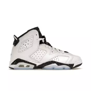 Кроссовки Air Jordan 6 Retro GS Reverse Oreo Kids белые черные 384665-112