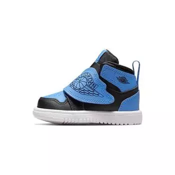 Кроссовки Air Jordan Sky Jordan 1 TD University Blue Baby черные белые BQ7196-041 22