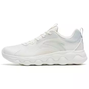 Кроссовки Anta Comfortable Soft Sole Non-Slip Wear Resistance Lightweight Rebound Low-Top для бега, женские, белые, зеленые, 122245574-2 35.5