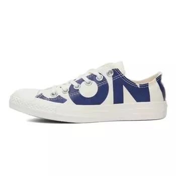 Кроссовки Converse Chuck Taylor All Star Ox Wordmark Unisex, синие, натурально-белая цапля 159535C 41