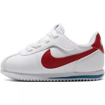 Кроссовки детские Nike Cortez EasyOn TD Forrest Gump 2024 белые Varsity-Blue Varsity-Red DM0952-115 23.5