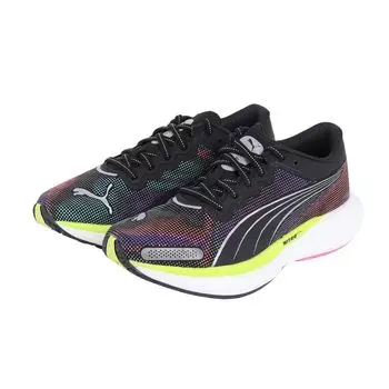 Кроссовки Deviate Nitro 2 Psychedelic Rush 380077 2024 Цвет Розовый см [PUMA] Женские Весна/Лето Черный/Лаймовый Paw/Яд (01) +23,5