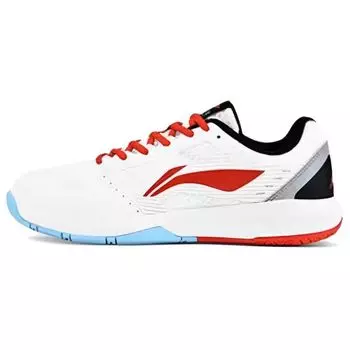 Кроссовки для бадминтона Li Ning Light Feather Series Lightning Hero 1.0, удобные и прочные, с низким верхом, унисекс, белые, красные, AYTT035-1 36