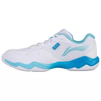 Кроссовки для бадминтона Li Ning Sound Wave 2 Ultra Light, спортивные, нескользящие, износостойкие, дышащие, с низким верхом, унисекс, Danube-Blue AYTS016-10 40