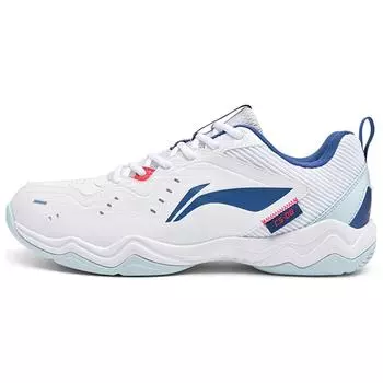 Кроссовки для бадминтона Li Ning Speed Series, легкие, удобные, амортизирующие, прочные, с низким верхом, унисекс, белые, синие, AYTU023-6 36