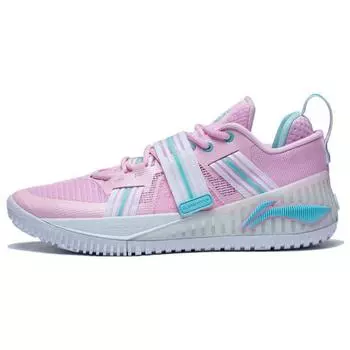 Кроссовки для баскетбола Li Ning Fury, повседневные, удобные, дышащие, с амортизацией из термополиуретана, с низким верхом, мужские, светло-розовые, ABFT019-6 45