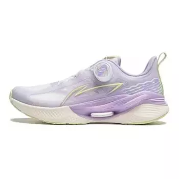 Кроссовки для бега Li Ning Kids Cloud, удобные, универсальные, амортизирующие, дышащие, с низким верхом, детские кроссовки для бега, фиолетовые, белые, YKFU020-2 37