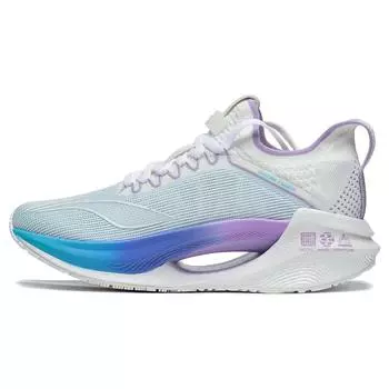 Кроссовки для бега с низкой подошвой LiNing Essential Cushioning, женские, белые, синие, фиолетовые, ARRT008-11 36