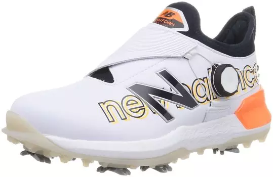 Кроссовки для гольфа FRESH FOAM 2500 UGB2500 Fresh Foam BOA см 2E [New Balance] Белый/Оранжевый (ИЛИ) +23,5