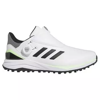 Кроссовки для гольфа Solar Motion Boa 24 Footwear Spark cm 3E [Adidas Golf] мужские белые/черные/зеленые 26.5