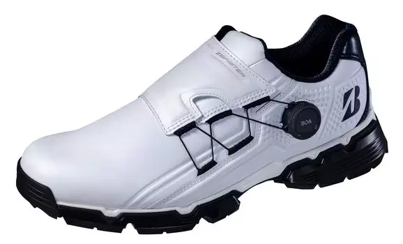 Кроссовки для гольфа Zero Spike Biter Tour SH2401 см 3E [Bridgestone Golf] мужские белые/черные 28.0