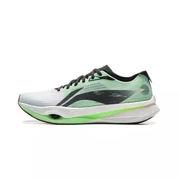 Кроссовки для марафона Li Ning Wind Chaser Pro Technology с полной углеродной пластиной и полной ладонью, унисекс, белые и зеленые ARPV017-1 38