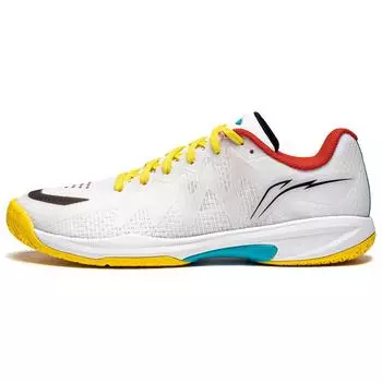 Кроссовки для настольного тенниса Li Ning серии Ultra Light 1.0 износостойкие дышащие низкие унисекс кроссовки белые желтые APPU003-4 40
