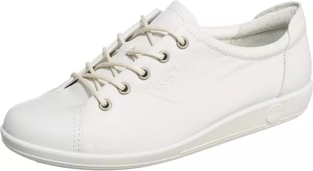 Кроссовки ECCO женские Soft 2.0 Tie, белые, 8-8,5