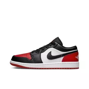 кроссовки Jordan 1 Low Bred Toe 2.0 553558-161