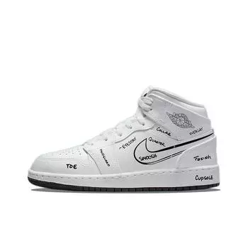 кроссовки Jordan 1 Mid Schematic (GS) DQ1864-100