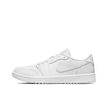 кроссовки Jordan 1 Retro Low Golf Triple White Life casual shoes Unisex DD9315-101