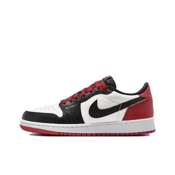 Кроссовки Jordan 1 Retro Low OG Black Toe (2023) (GS)(CZ0858-106) 39