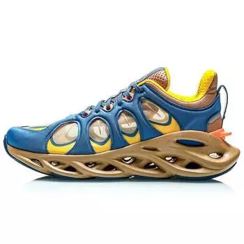 Кроссовки Li Ning Arc Ace амортизирующие дышащие легкие кроссовки с отскоком женские кроссовки синие оранжевые желтые ARHP226-1 39