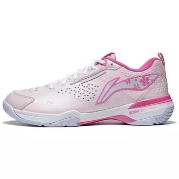 Кроссовки Li Ning Blade Pro из искусственной кожи, нескользящие, износостойкие, дышащие, низкие, для бадминтона, унисекс, кроссовки клубнично-розового цвета AYAT005-4 37