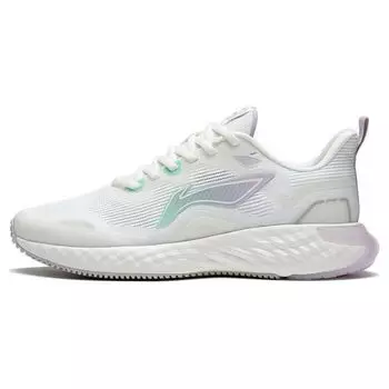 Кроссовки Li Ning Cloud Runner с низким верхом, амортизирующие, нескользящие, прочные, женские, белые, синие, фиолетовые, ARST012-1 39
