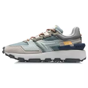 Кроссовки Li Ning Cloud Sword светоотражающие нескользящие износостойкие низкие мужские кроссовки свинцово-серые зеленые AGCR327-2 42