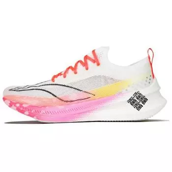 Кроссовки Li Ning Feidian 3.0 Elite, удобные, универсальные, на шнуровке, с низким верхом, унисекс, белые, розовые, ARMT035-22 38