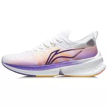 Кроссовки Li Ning Flying Electric Discovery Dopamine One Piece Woven Low Top для бега женские кроссовки белые фиолетовые ARMR006-3 35