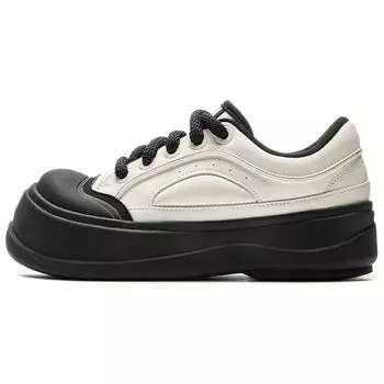 Кроссовки Li Ning Honey на толстой платформе, классические, удобные, модные, нескользящие, износостойкие, низкие, женские, белые, черные AGCV096-2 36