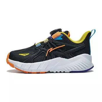 Кроссовки Li Ning Kids Flash Shadow V6 с нескользящей подошвой, амортизирующие, с низким верхом, детские кроссовки, черные YKNT112-3 26
