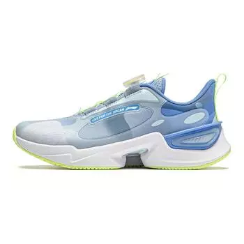Кроссовки Li Ning Kids Qiang Yue из синтетической кожи, удобные, универсальные, амортизирующие, износостойкие, с низким верхом YKCU026-3 31
