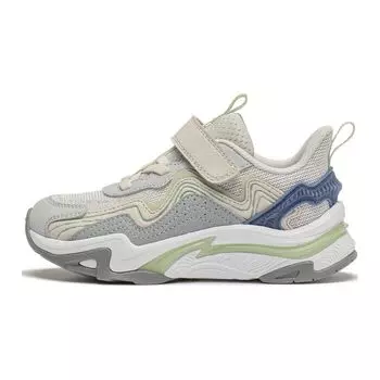 Кроссовки Li Ning Kids Sports Trend Low Top для бега, детские кроссовки серо-белого цвета YKNU010-1 25