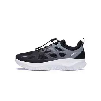 Кроссовки Li Ning Kids Wander Shock Absorbation Rebound Low Top для бега Детские кроссовки для бега Черный Серый YKFT052-1 31