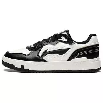 Кроссовки Li-Ning Lightweight Trend из синтетической кожи с нескользящей износостойкой подошвой для скейтбординга, мужские кроссовки белого и черного цвета AGCT009-4 39