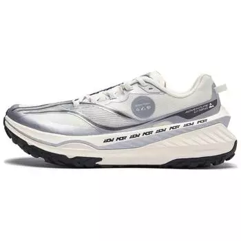 Кроссовки Li Ning Lu An Si с высокой устойчивостью к скольжению и износу, низкие, для бега по пересеченной местности, мужские кроссовки Off-White Silver ARNT003-8 39