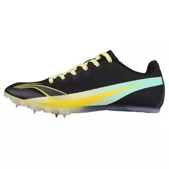 Кроссовки Li Ning Professional Sprint Competition Training Spikes с амортизацией, износостойкие, с низким верхом, унисекс, цвет черный, желтый LJJT911-4 39