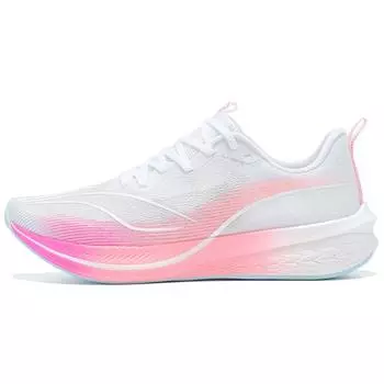 Кроссовки Li Ning Red Rabbit 6 Pro из прочной дышащей ткани с низким верхом для бега, женские кроссовки белого и розового цвета ARMT014-6 35