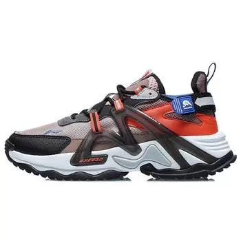 Кроссовки Li Ning Superiority Extreme Shock Absorbation Low Top для бега, мужские кроссовки, коричневые, черные, AGLQ111-3 42