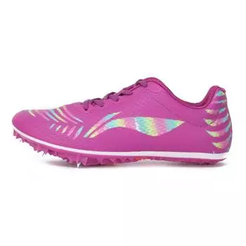 Кроссовки Li Ning Track Sprint Spikes нескользящие износостойкие дышащие низкие кроссовки унисекс фиолетовые LJJO114-4 36