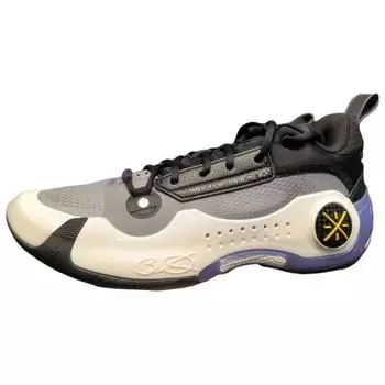 Кроссовки Li-Ning Way of Wade 10 Low Crab Shell для мужчин, серые, черные, белые, ABAS083-9 44