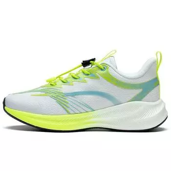 Кроссовки Li Ning Youth Low Top Anti Slip Durable Running Shoes Kids Sneakers White Green YKFT004-1 31