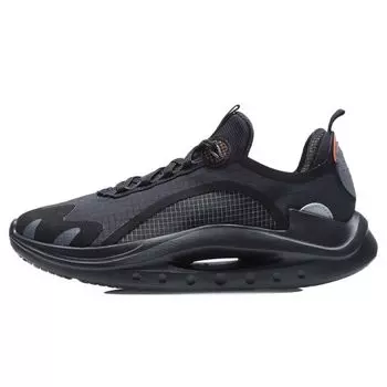 Кроссовки мужские Li Ning Tian Qi с нескользящей подошвой, износостойкие, черные, оранжевые, ARYR005-3 43