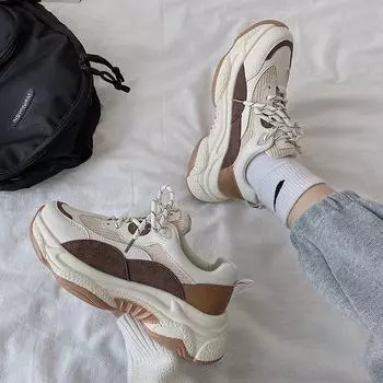 Кроссовки на платформе Женская обувь Модные повседневные кроссовки Baskets Беговая дизайнерская обувь Женская теннисная женская обувь для женщин 35