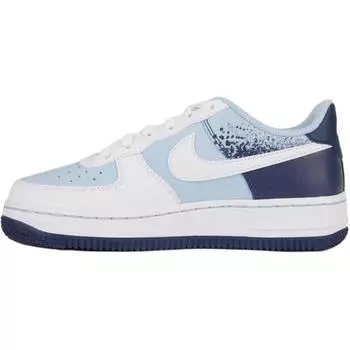 Кроссовки Nike Air Force 1 Low GS Light Armory Blue для детей, полуночно-синие, белые, IB7686-400 35.5