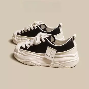 Кроссовки Shell Toe Platform Sneakers Весна и лето Женские новые кожаные белые туфли Женские туфли Повседневные кроссовки Распущенные туфли 35