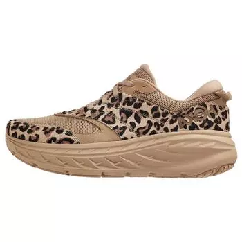 Кроссовки унисекс HOKA Engineered Garments x Bondi L Leopard Коричневый песочный 1127736-SLPT