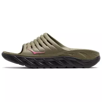 Кроссовки унисекс Hoka One One Ora Recovery Slide Bodega Martini-Olive Jet-Black 1129090 36
