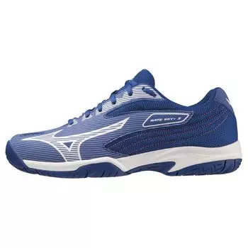 Кроссовки унисекс Mizuno Gate Sky Plus 3 Wide Surf the Web сине-белые тепло-оранжевые 71GA234026 43