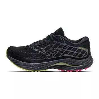 Кроссовки унисекс Mizuno Wave Inspire 20 Black Sunny Lime Silver J1GC246401 37